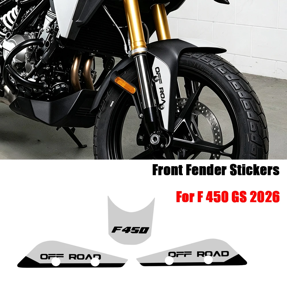 For BMW F 450 GS 2026- Motorcycle Parts Fairing Stickers F450GS f450gs Front mudguard Anti Scratch Sticker Waterproof Decal Kits