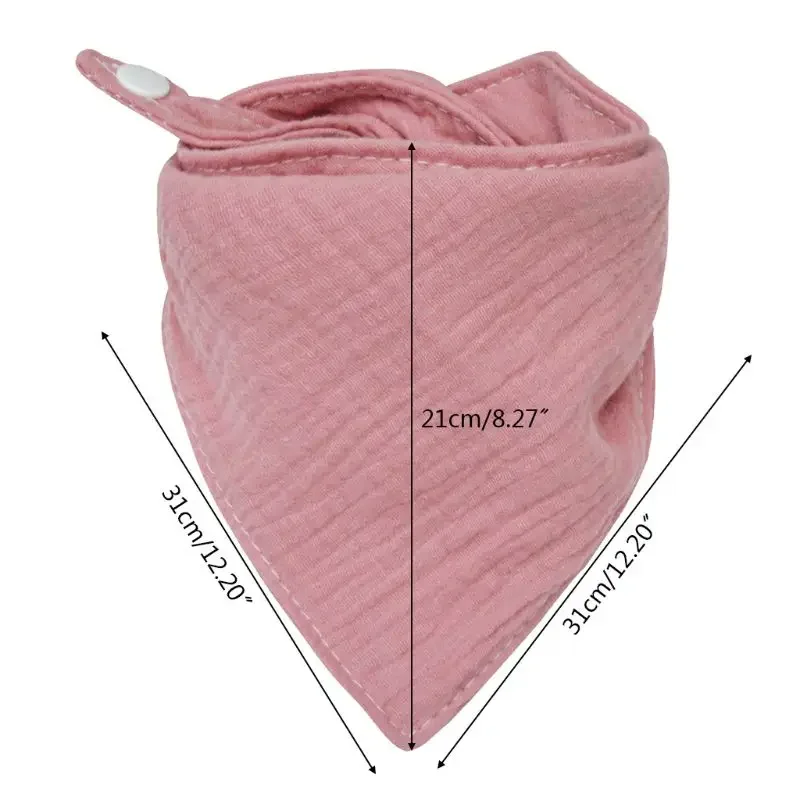 Baby Infant Cotton Bib Newborn Solid Color Scarf Feeding Saliva Towel Bandana Burp Cloth Boy Girl Shower Gifts