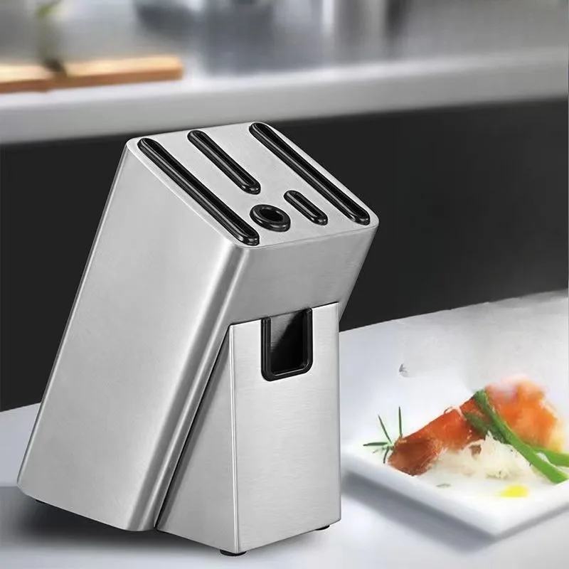 

Держатель ножа из нержавеющей стали, кухонные принадлежности, напольная многофункциональная стойка для хранения инструментов, стеллаж для хранения кухонных ножей