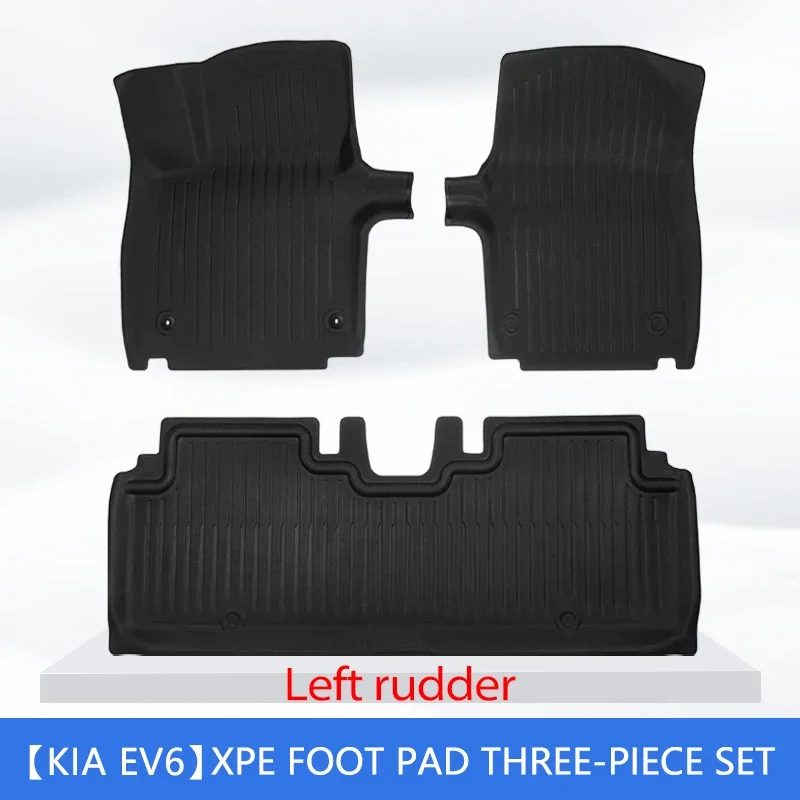 Vloermatten voor Kia EV6 2022 2023 2024 All-Weather Links Rechts Roer RHD LHD Cargo Liner Zware Kofferbak bescherming Rugleuning Mat