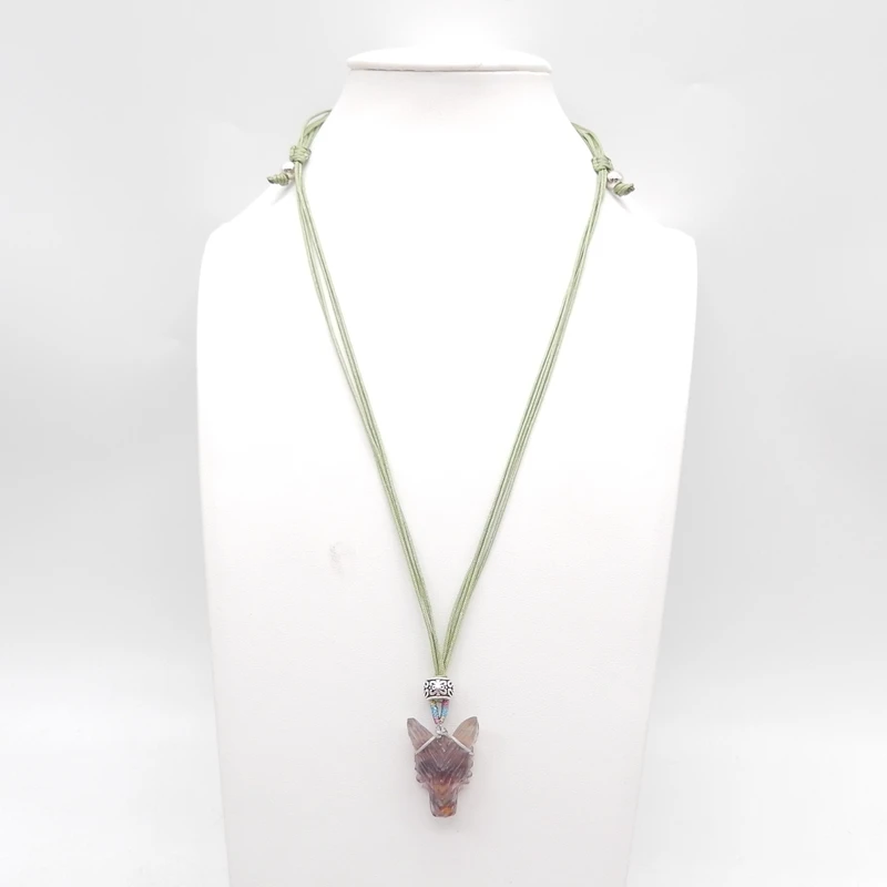 B&F Handmade Fluorite Pendants – Genuine natural stone beads, unique for jewelry and DIY earring making.