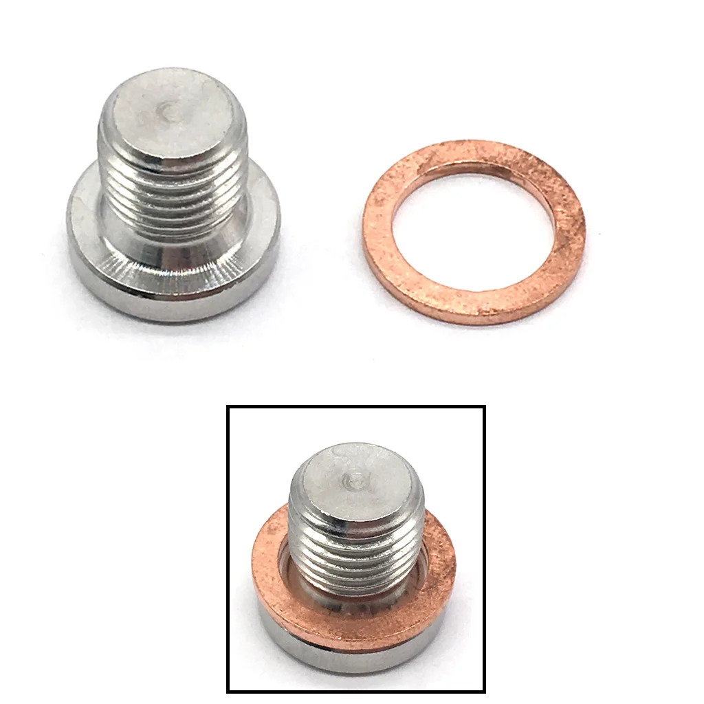 x 1.25mm Oxygen o2 Lambda Sensor blanking Plug Cap Stainless Steel