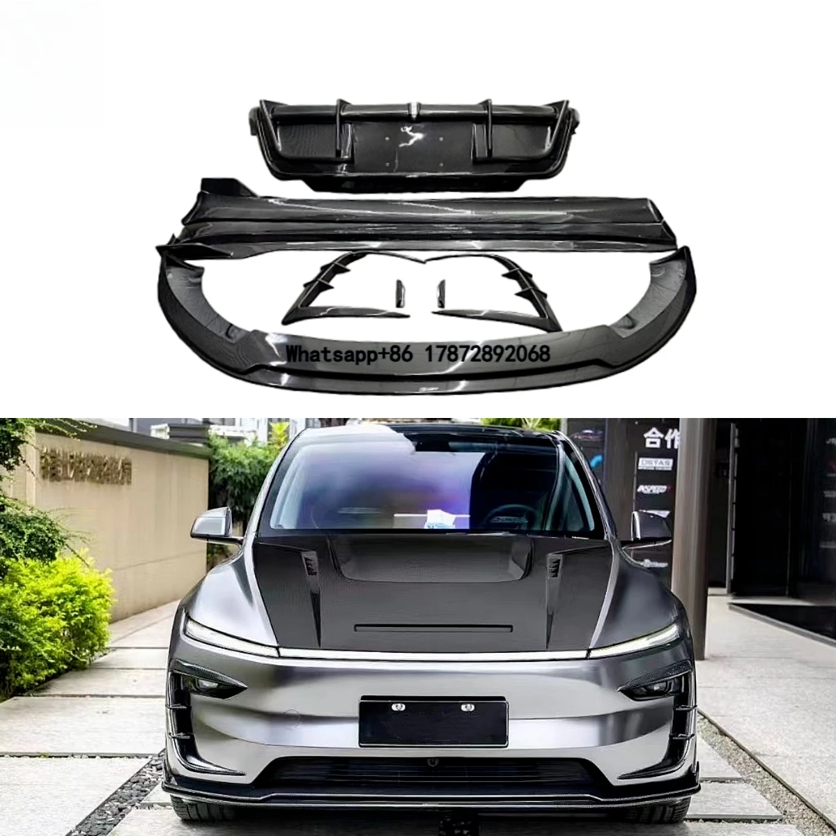 

Carbon Fiber CMST Style Bodykit for Model Y Front Bumper Lip Canard Side Skirts Rear Diffuser 2025+ Aero Kit