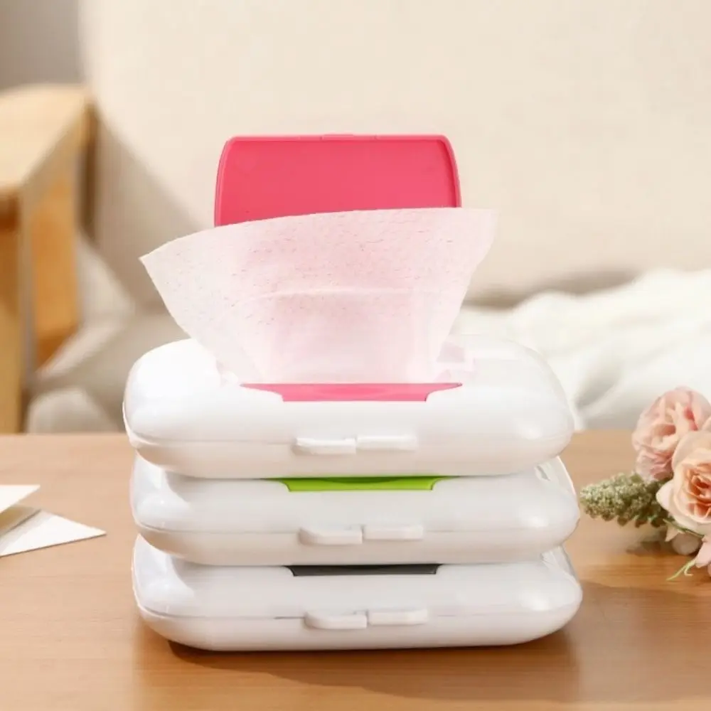 Wipes Storage Box Refillable Wipes Dispensers Sealed Waterproof Wipe Holder Plastic Dust-proof Wet Wipe Container Outdoor view 3