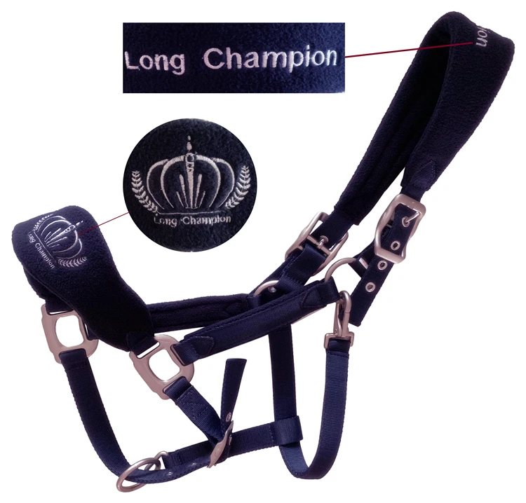 Polar Fleece Anti-wear Horse Bridle + 2m Horse Rope Set Adjustable Horse Head Horse Head Set Pull Horse Rope Combination