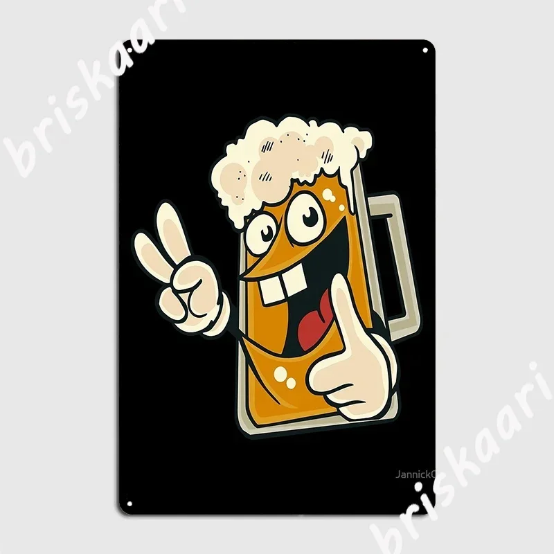 Bier Lustiges Poster Metallschild Kino Garage Personalisierte Kino-Wanddekoration Blechschild Poster