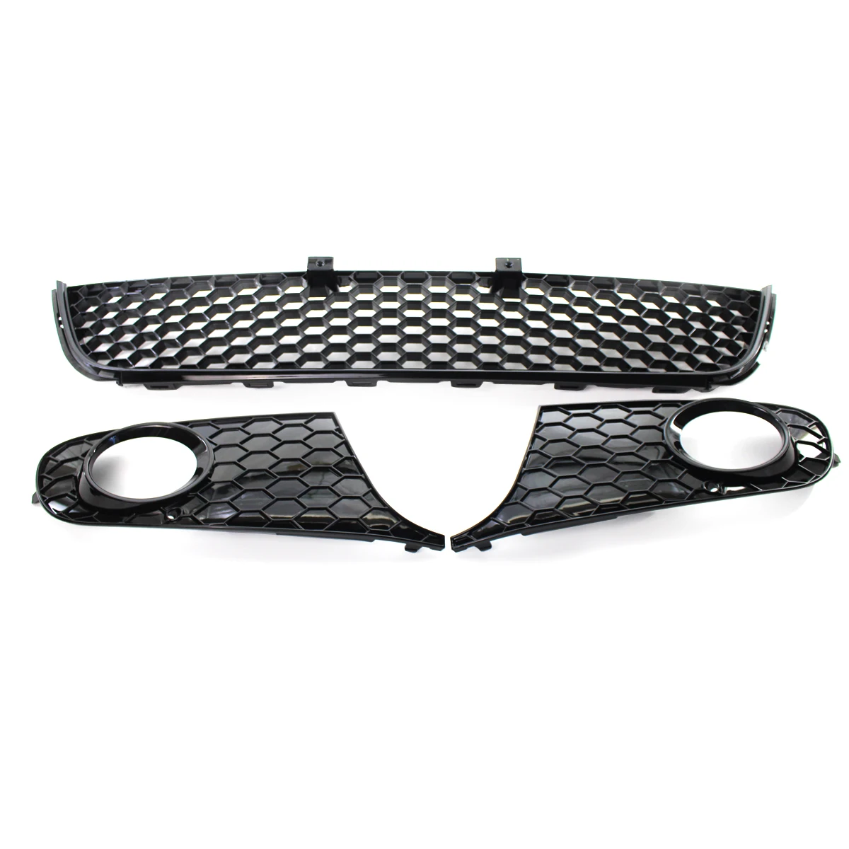 1 Pair Honeycomb Car Front Bumper Lower Fog Light Vent Grille Mesh Grill Cover Case Fit For VW Volkswagen Golf 6 MK6 2009-2013