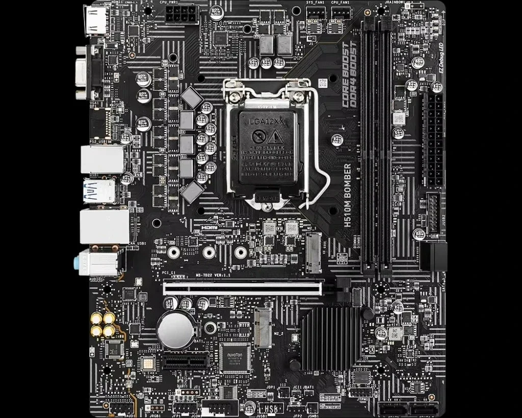 

Для BOMBER MSI H510M, поддержка процессора 11-го поколения с интерфейсом M.2 HDMI