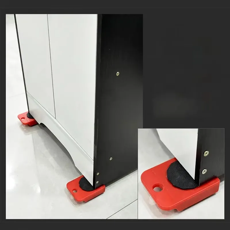 Set Rol Transportasi Bergerak Furnitur Penggerak Batang Roda Alat Penghilang Barang Berat Set Alat Pengangkat Bergerak Perkakas Tangan