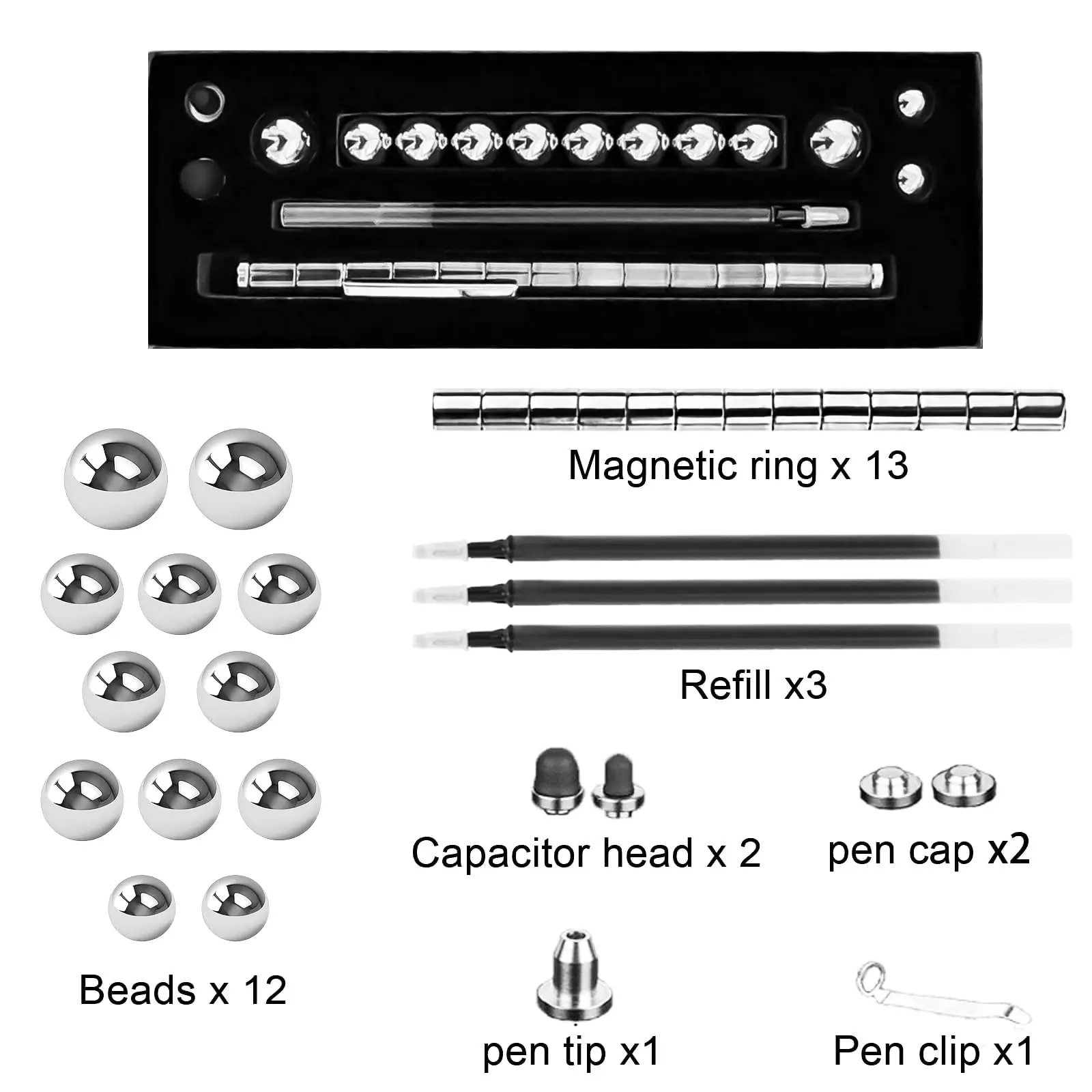 Magnetic Fidget Pen Writing Tool For Creative Minds Creative Gift For Everyone Multi-accessory