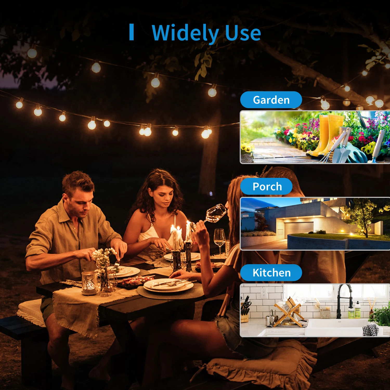 Meross HomeKit US スマート屋外プラグ MSS620BHK WiFi コンセント（2つのアース付きコンセント、タイマー機能、Alexa対応）