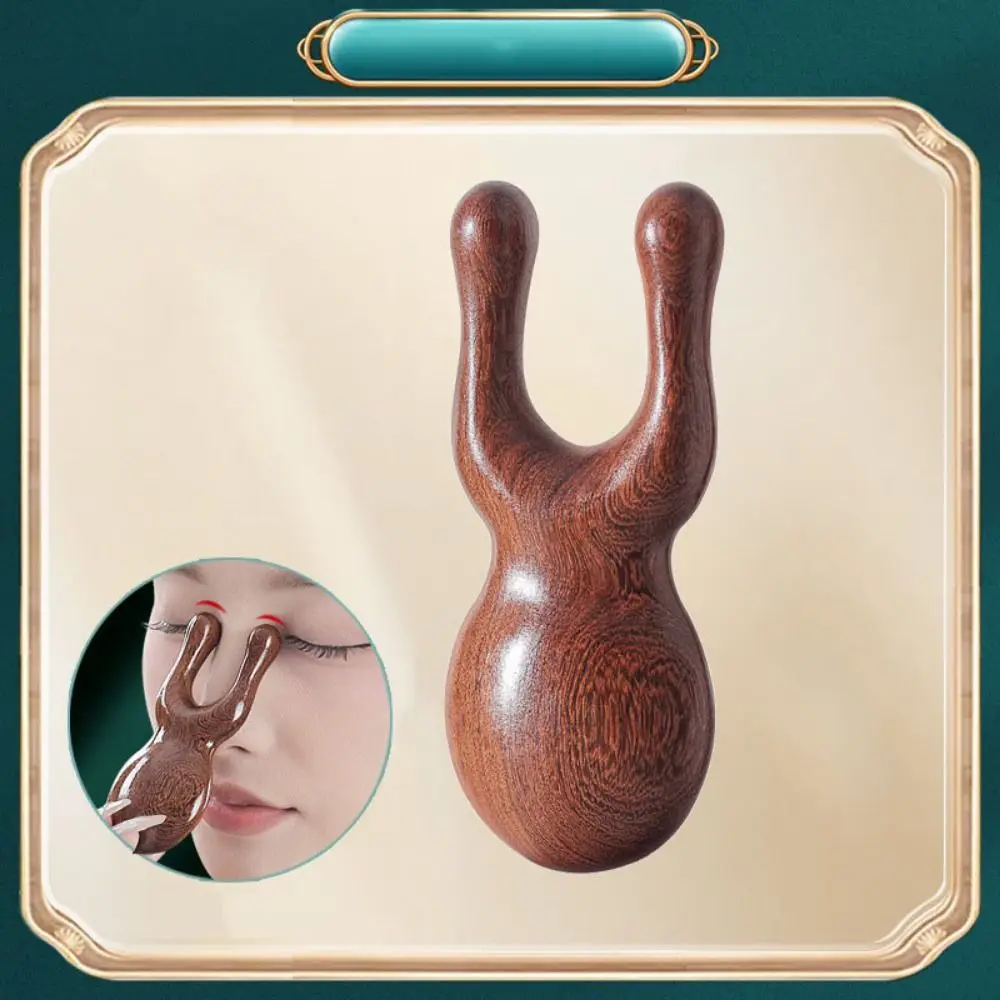 

Массажная расческа из сандалового дерева, портативный лифтинг для лица, массажер для носа, способствующий кровообращение, снимает усталость, расческа-меридиан, унисекс