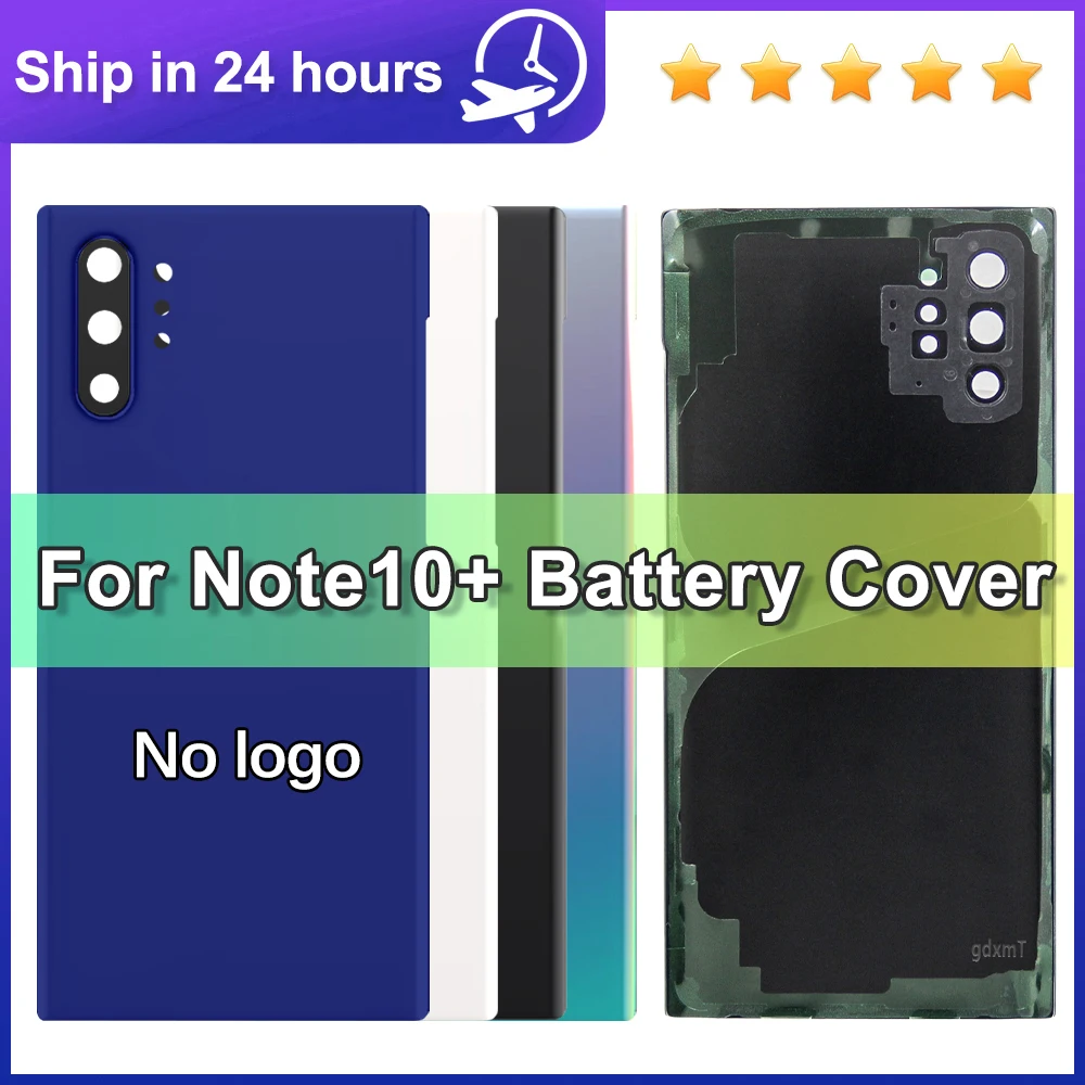 Für Samsung Note 10 Plus Rückgehäuse Akkudeckel mit Linse N9750 N975F Glasabdeckung Ersatzteile