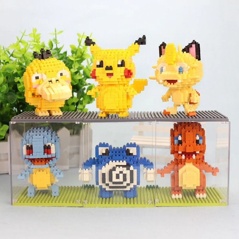 Pokemon Mikro-Bausteine Marowak Jigglypuff Gengar Mudkip Piplup Raichu Gyarados Pikachu Mini-Figuren – Detail 2