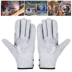 Summer Work Gloves Wear-Resistant Leather Workers Work Welding Safety Protection For Garden Sports Motorcycle Driver Gloves