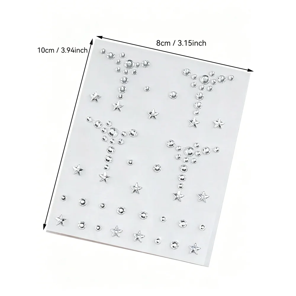 Face & Body Gemstone Stickers Eye Corner Baby Stickers Eyebrow Stickers Body Stickers Concert Look Face Gems view 4