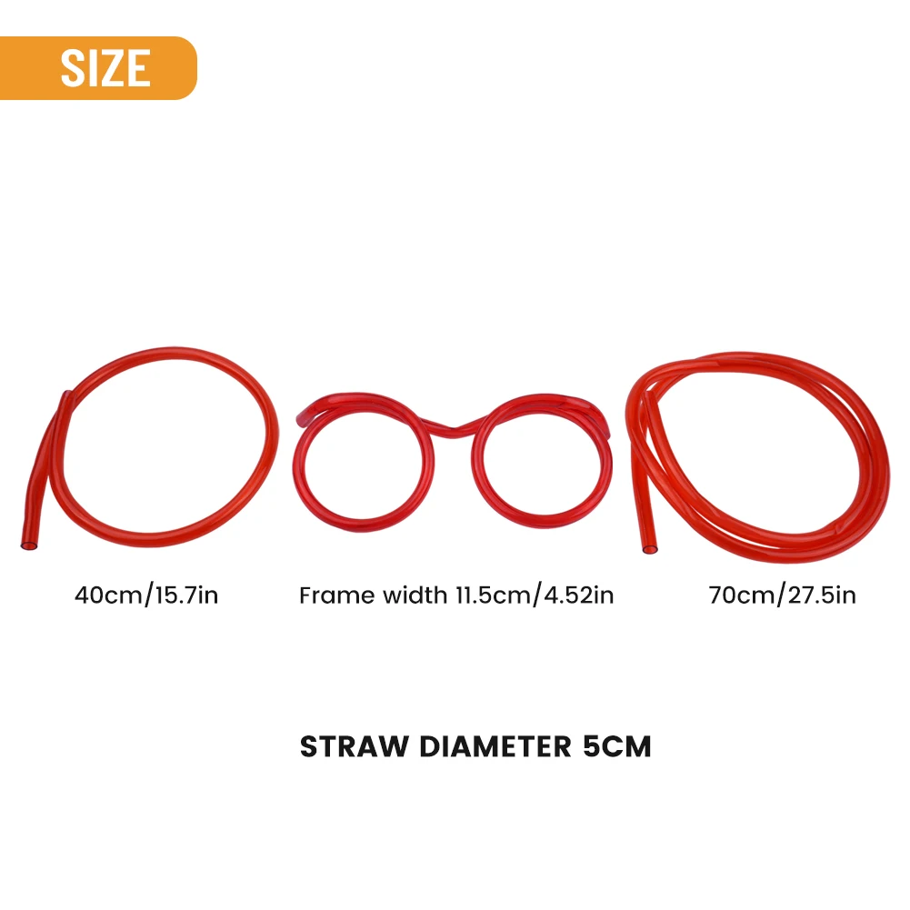 Glasses Straw Beard Straws Crazy Funny Plastic Art Straws Flexible Drinking Straws Kids Party Supplies Bar Supplies Accessories