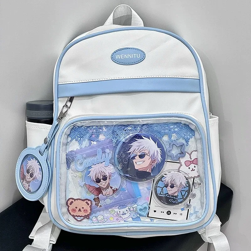 HAEX Harajuku Women Backpacks 2025 Small Capacity Ita Bags Female Kawaii Patchwork Individuality Subculture Mochilas Para Mujer