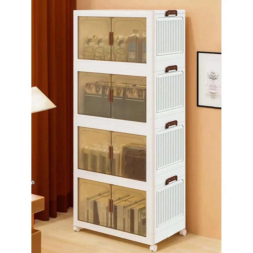 

Home Decorations Display Rack Big Capacity Storage Cabinet Plastic Foldable Shoe Shelf Collapsible Clear Shoe Boxes Stackable W
