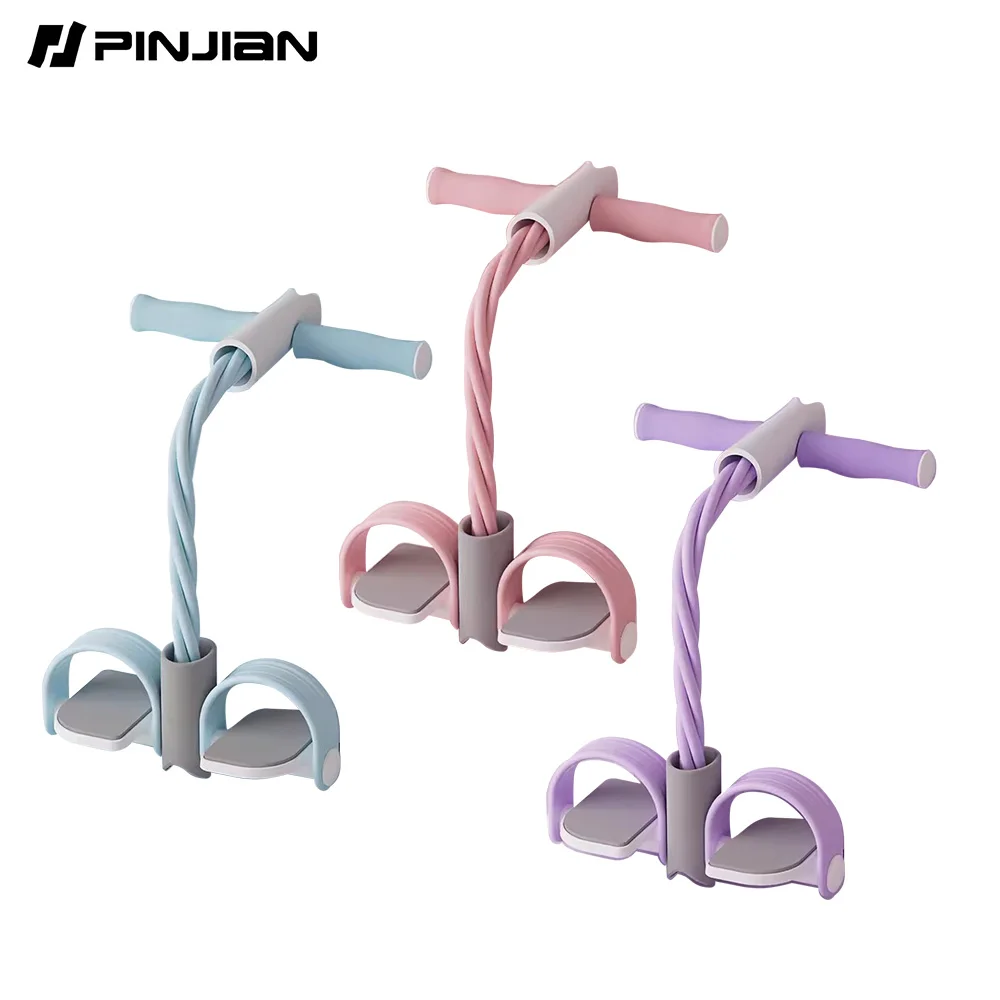 Pinjian-Multi Tubo Elastic Tensão Corda Bandas, Função Pedal, Fitness, Sit Ups, Exercícios Fita Elástica, Home Bandas de Resistência, 6