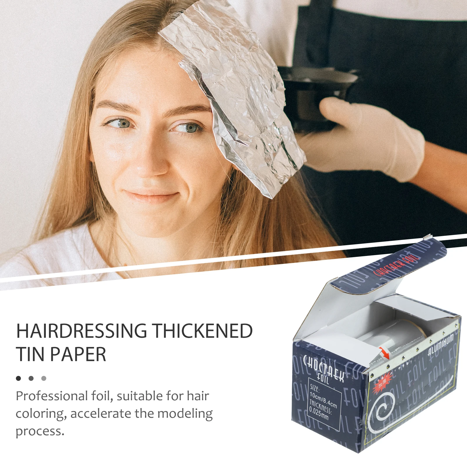 

1Roll Aluminum Foil for Hair Coloring Tin Foil Profession Hairdressing Perm Modeling Tool Bleaching Hair Salon hair styling tool