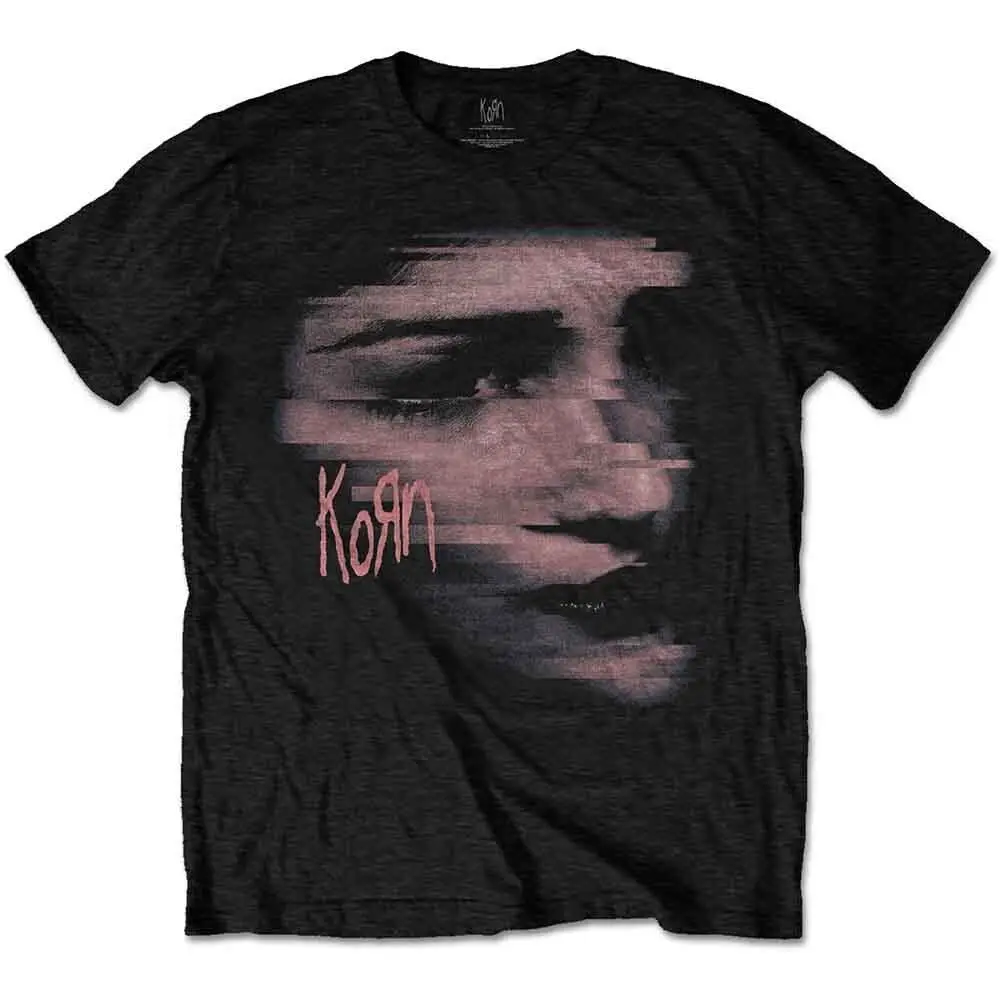 Korn 'Chopped Face' Black T shirt NEW