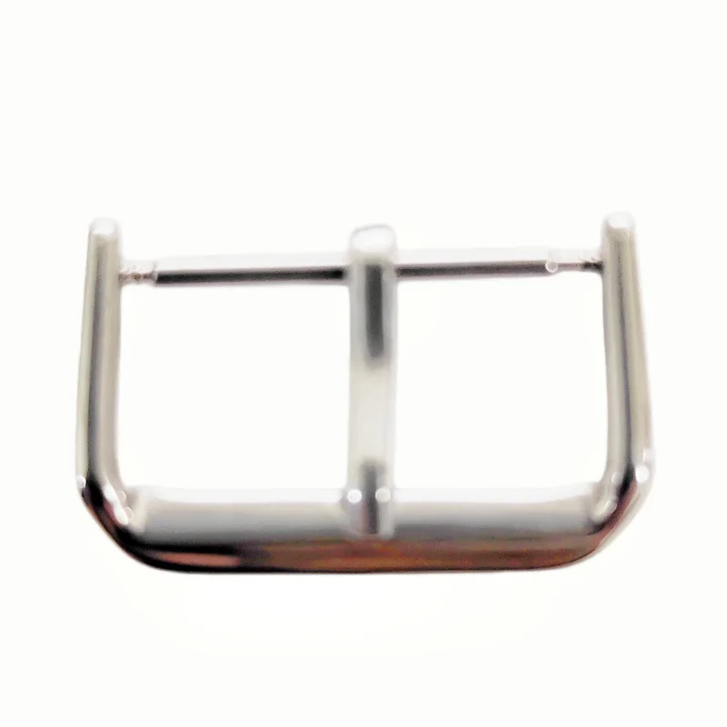 TONY-Wholesale 100PCS/Lot Silver Color Polished 10MM 12MM 14MM 16MM 18MM 20M 22MM Stainless Steel Watch Buckles For Watch Band