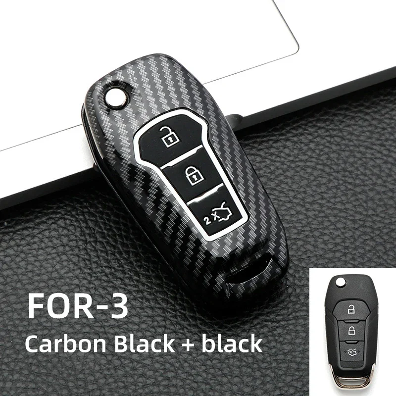 

For Ford Figo 2017 Mondeo 5 Ecosport Puma 2020 Fiesta Mk8 Everest Ranger 3 Buttons Car Remote Key Case Cover Shell Fob