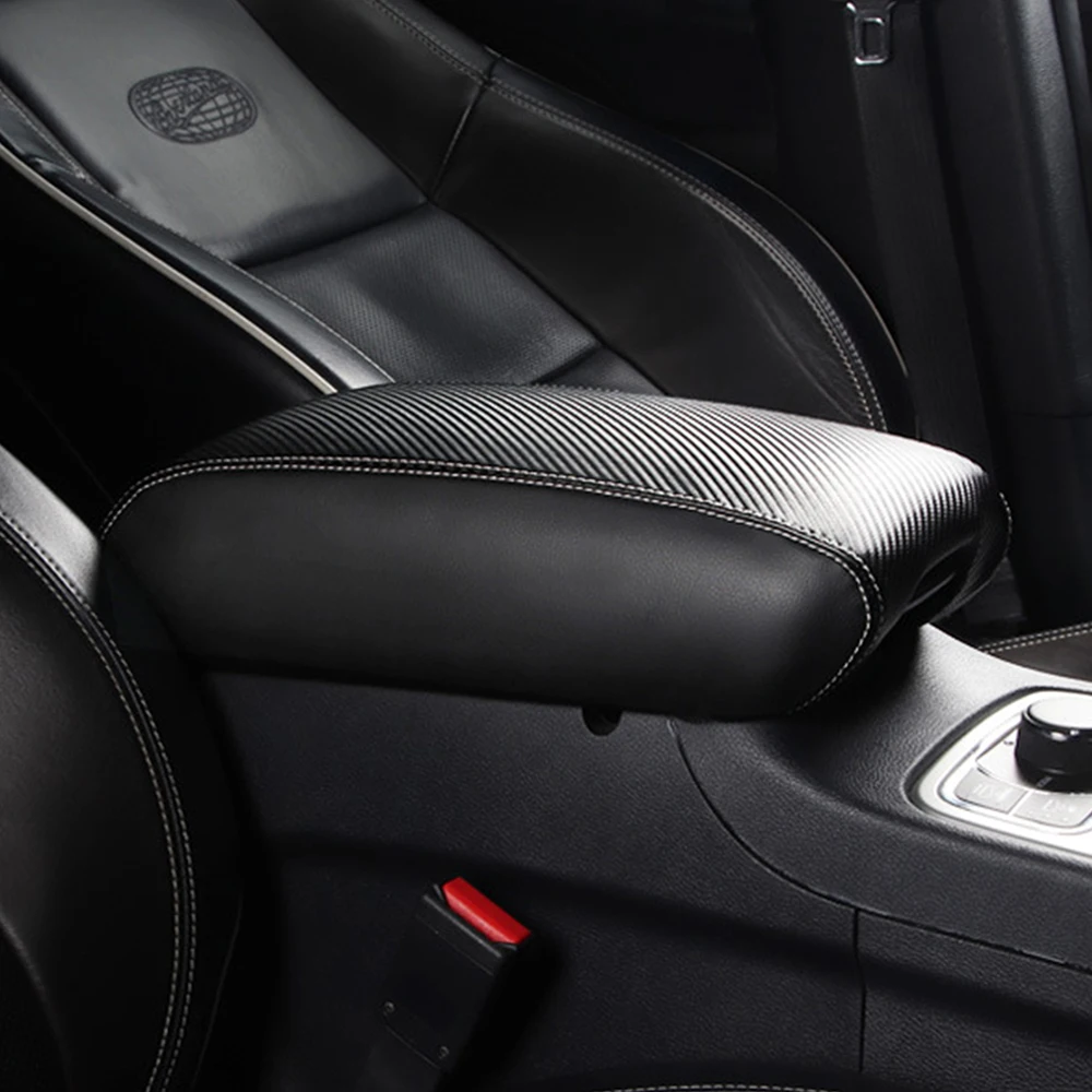 ل جيب جراند شيروكي 2011-2019 2020 مسند الذراع صندوق غطاء لوحة حامي الكسوة القوالب الداخلية اكسسوارات الجلود غمد