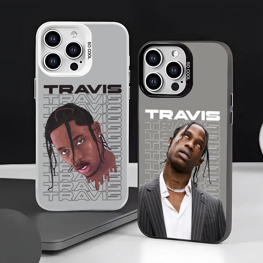 حافظة لهاتف آيفون 17 16 15 14 13 12 11 Pro Max باللون الأسود والأرجواني غير اللامع بالليزر المعدني أورورا فوندا