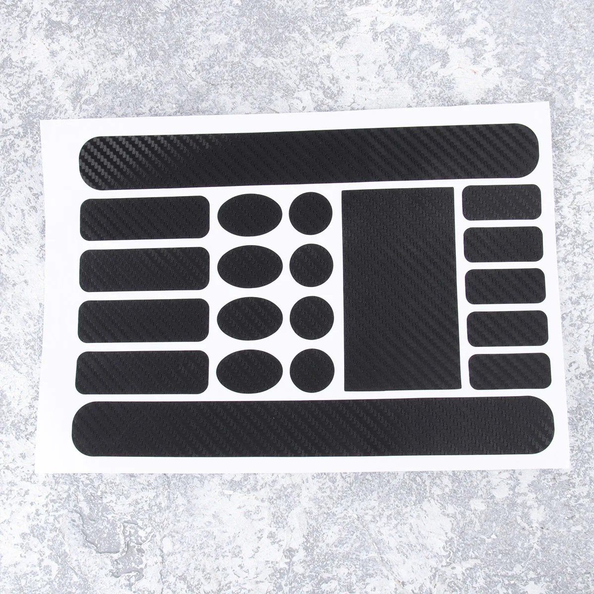 Carbon Fibre Chainstay Frame Protector Set A5 Size Black Easy Apply Cast Vinyl Stickers for Bike Cycle Vinyl Protector