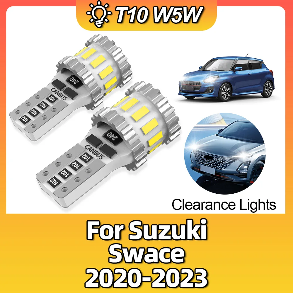 2pcs CANBUS No Erro W5W 194 T10 Car Bulb Parking Lamp Dome Clearance 168 921 High Bright Light For Suzuki Swace 2020 2022 2023