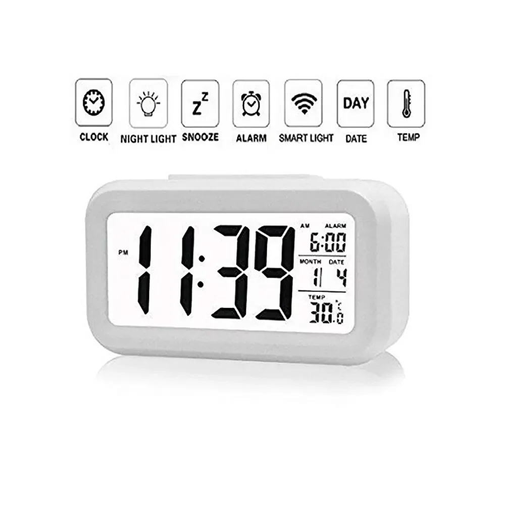 Xiaomi Youpin LED sveglia digitale retroilluminazione Snooze Data Time Calendar Desktop multifunzione retroilluminazione elettronica orologio da