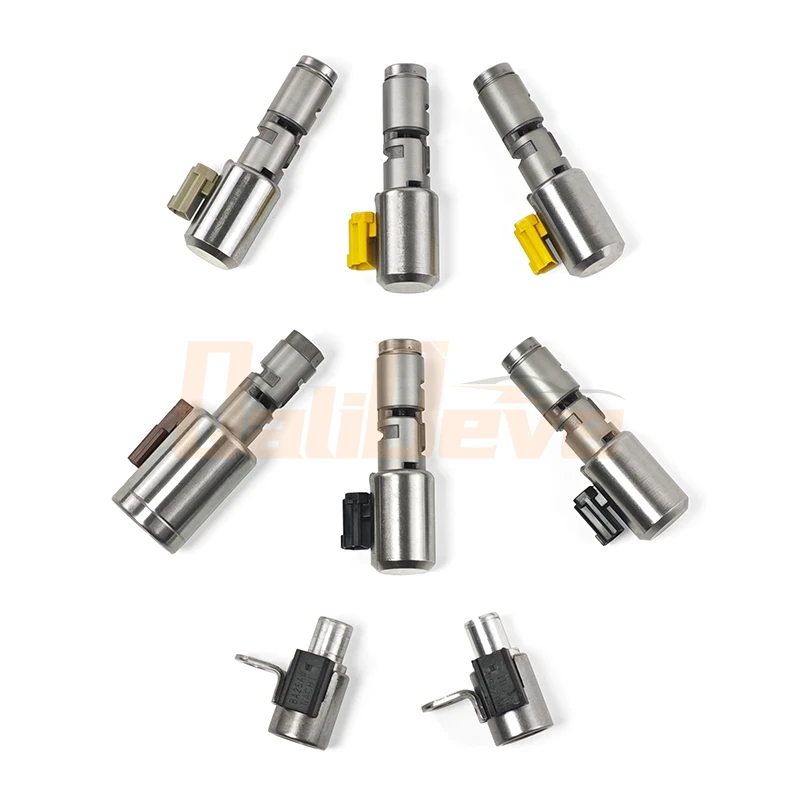09G TF60SN 8PCS Automatic Transmission Small Valve Shift Solenoid Valve TF60-SN 09GTF60SN For VW Audi A3 A4 TT Mini SEAT Saab
