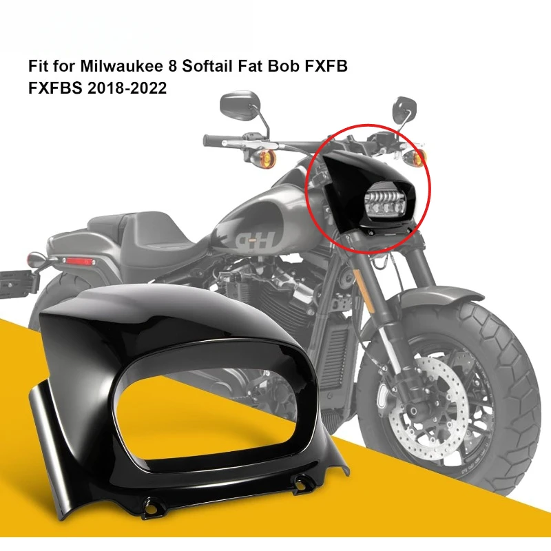 

Обтекатель фар мотоцикла, обтекатель фары, передний комплект для M8 Softail Fat Bob FXFB FXFBS 2018 2019 2020 2021 2022