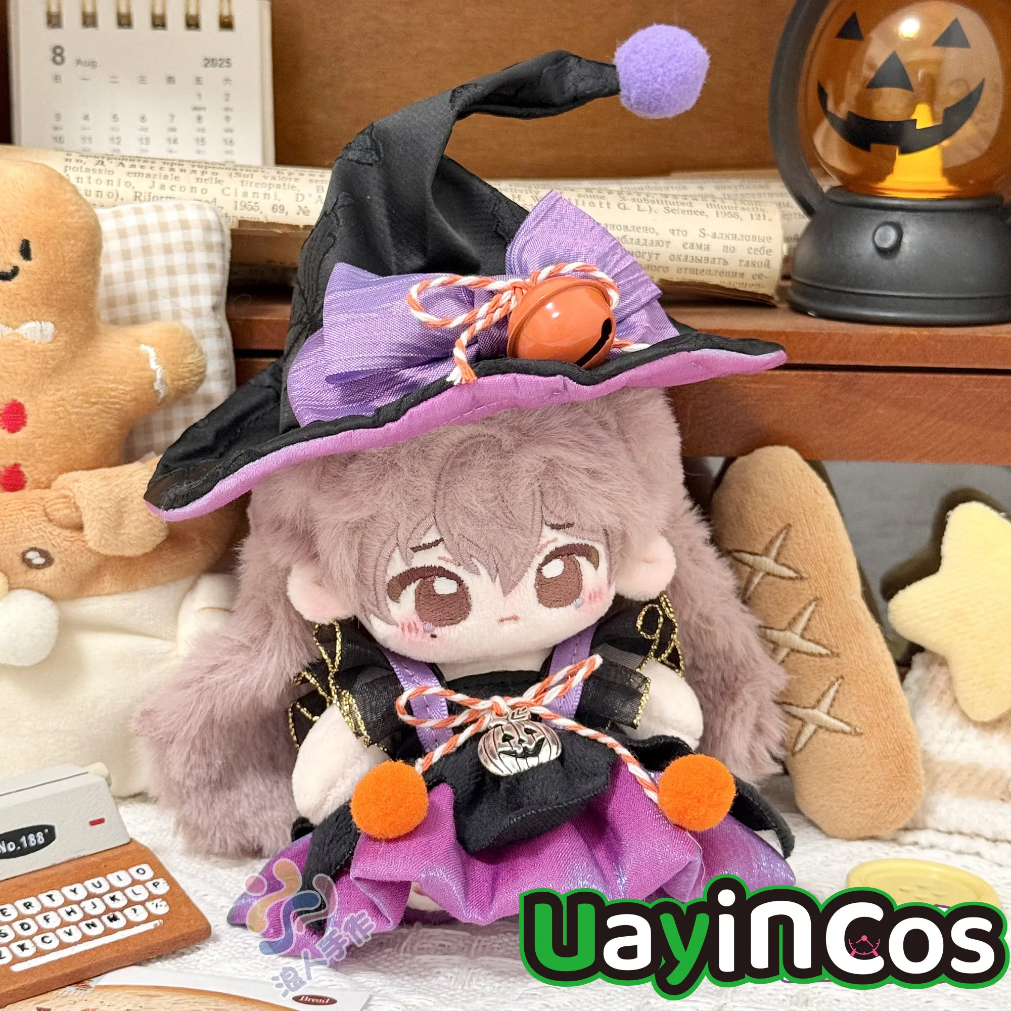 

10cm Doll Clothes Skull Witch Bow Hat Skirt Dress Cosplay Costume Suit Doll Accessories Anime Game Toy Kids Halloween Gift