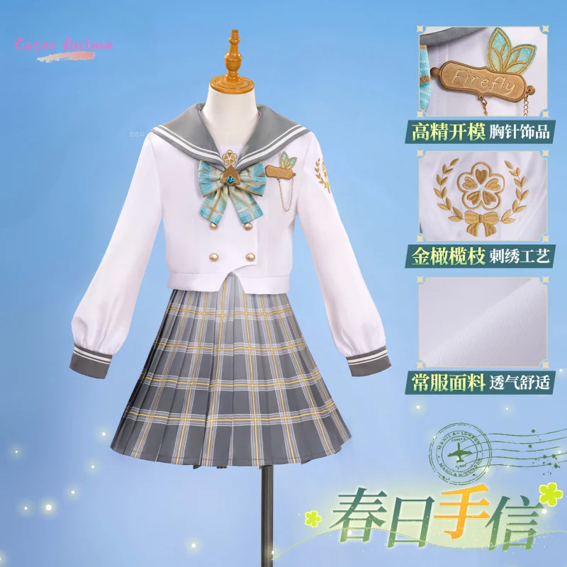 

Honkai：Star Rail Firefly Spring Gift Cosplay Costume Uniform Halloween Carnival Party Christmas Play Role Clothes Clothing