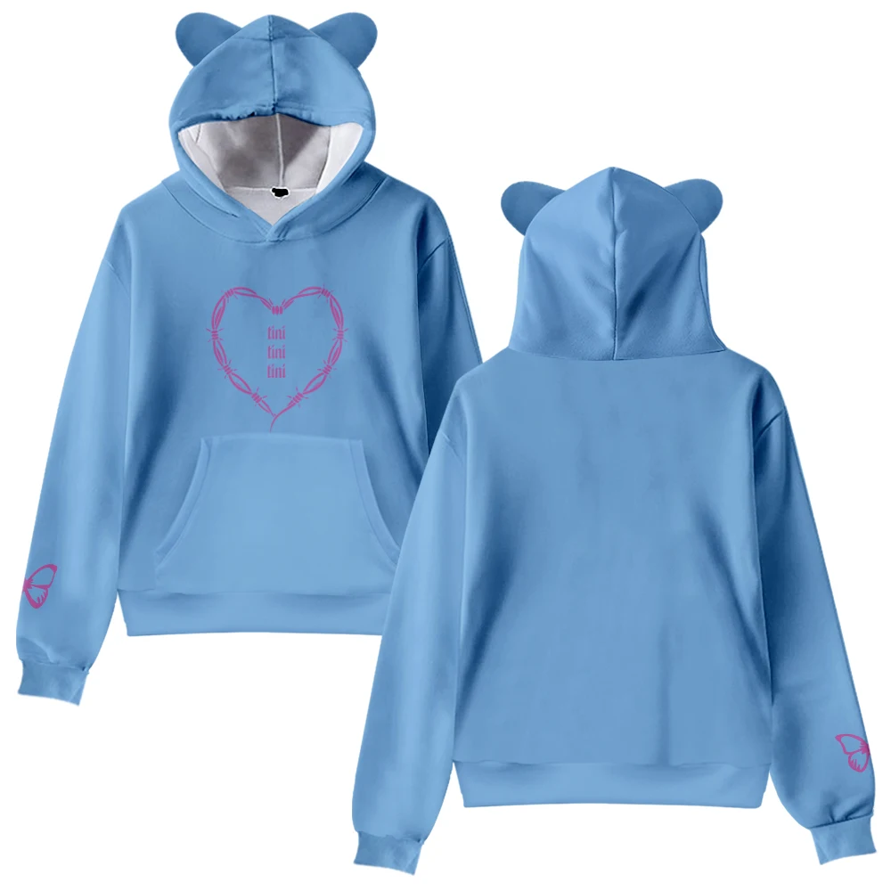 

Tini Stoessel Cat Ear Hoodie Women Men Long Sleeve Sweatshirt Casual Cute Pullover Clothes