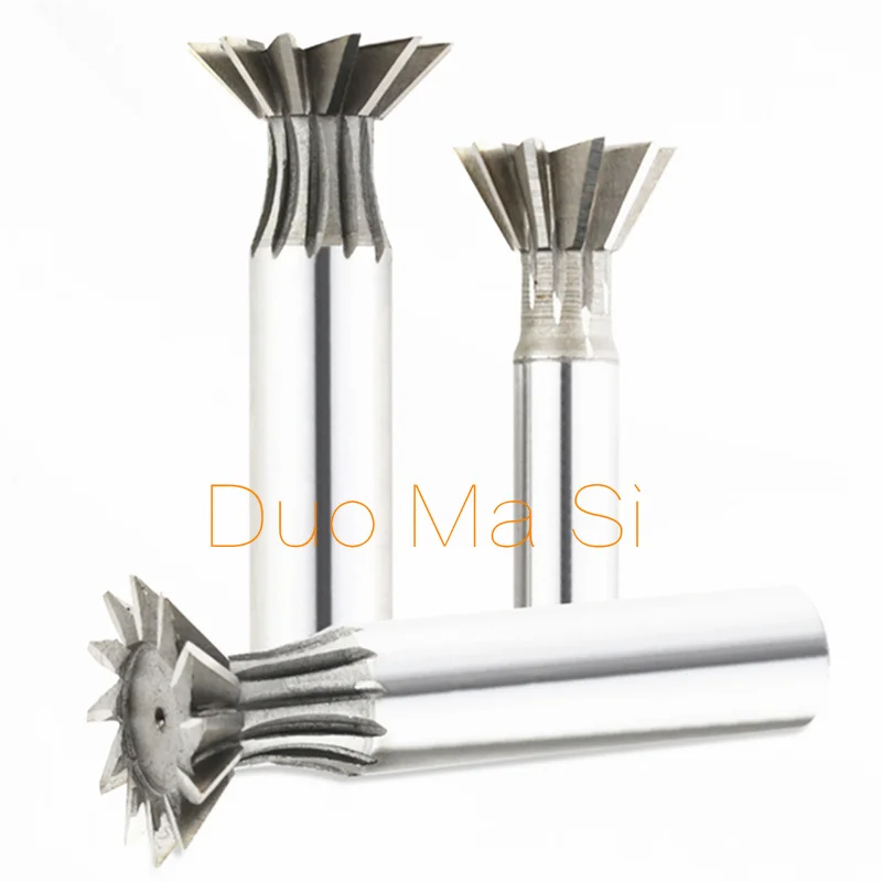 Imagem -04 - Dovetail Fresa Cnc Router Bit Haste Reta Hss End Mill 10 mm 12 mm 16 mm 20 mm 25 mm 30 mm 40 mm 50 mm 60 mm 45 55 60 Graus