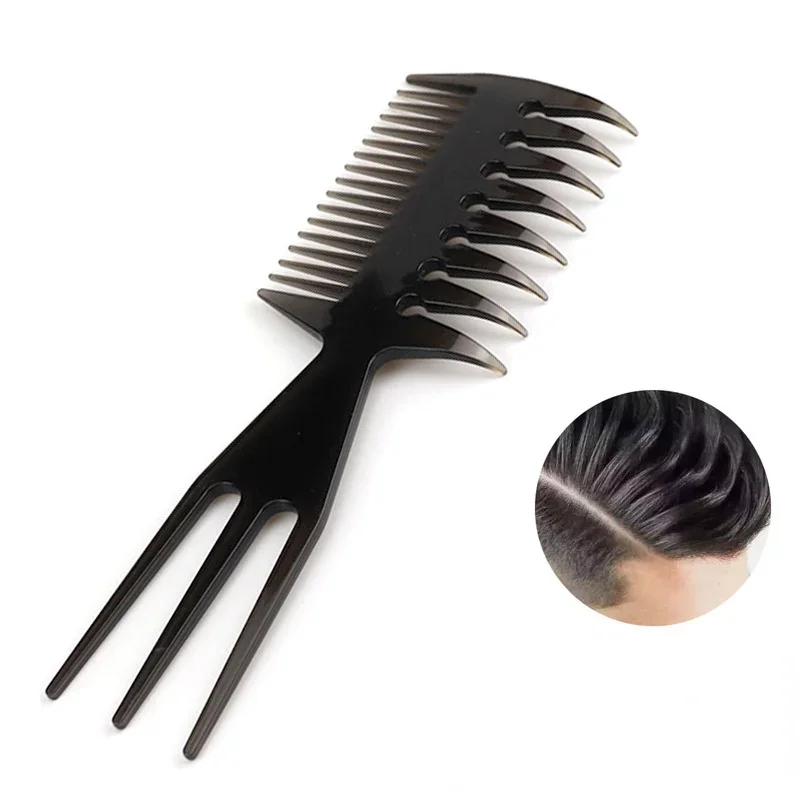 1Pcs Men's Oil Head Comb Back Wide Tooth Comb Hair Styling Styling Comb Fluffy Comb High Texture Comb Productos De Barberia