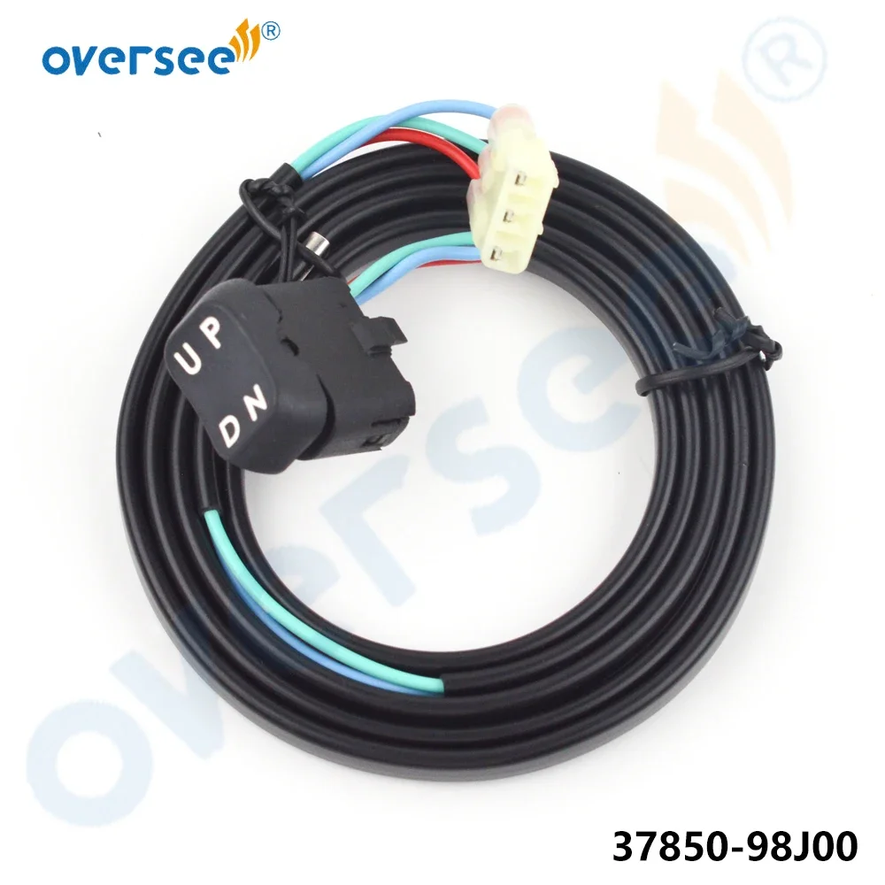 

37850-98J00 Переключатель наклона трима в сборе с рукояткой PTT (одинарный) для блока дистанционного управления подвесным двигателем Suzuki 37850-88L00 37850-88L10 37861-87L10