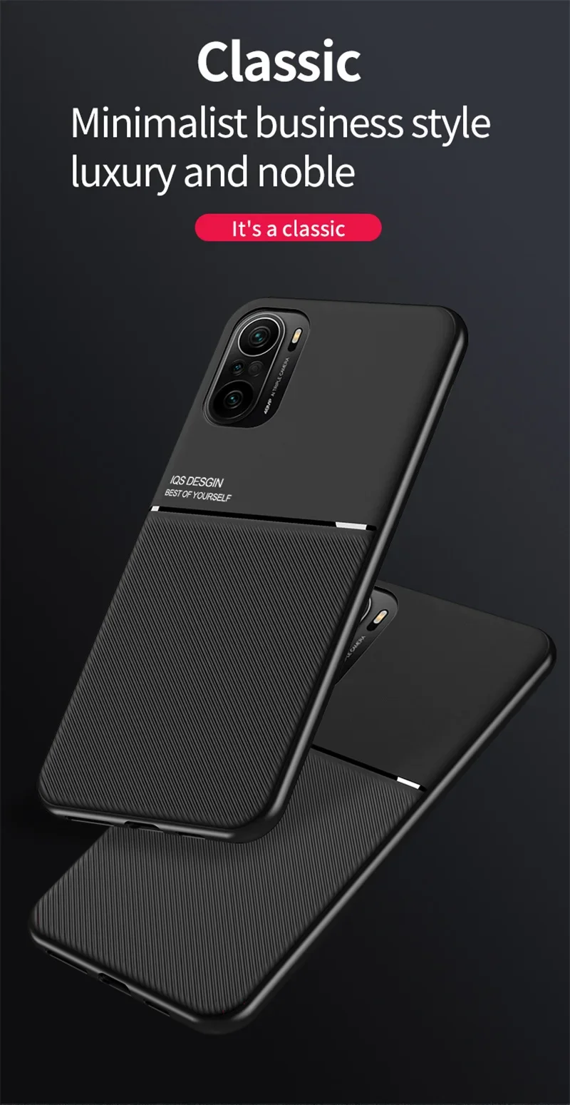 For Xiaomi Poco F3 Case Car Magnetic Holder Leather Plate Back Cover For Pocophone Little Poco F3 F 3 PocoF3 F3poco Phone Cases