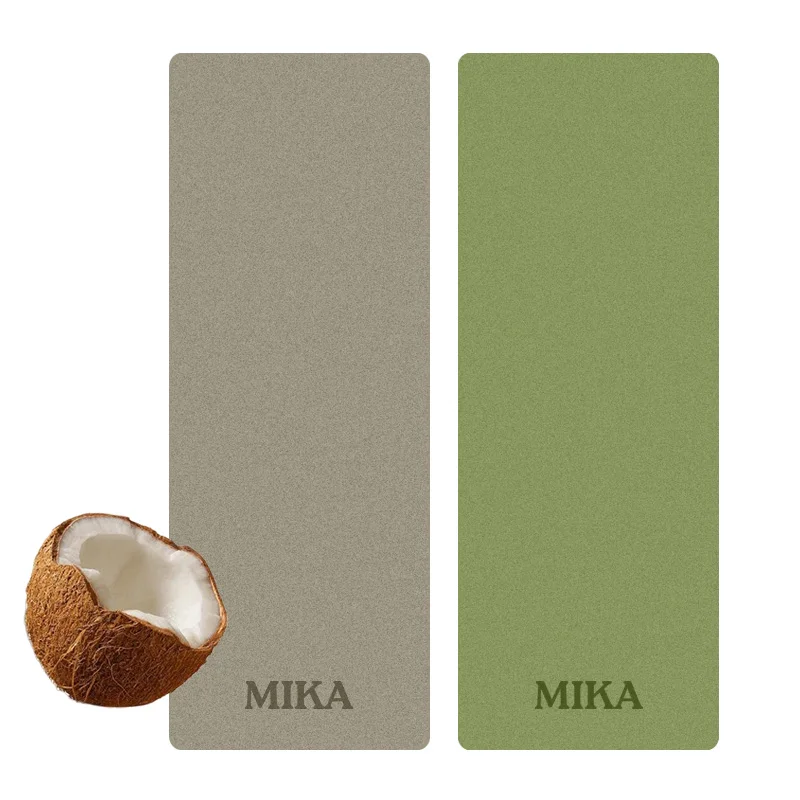 High Quality Custom Matte Texture Eco-friendly 5mm Thick Leather Natural  Non-Slip Rubber PU  Exercise Fitness Yoga Mat