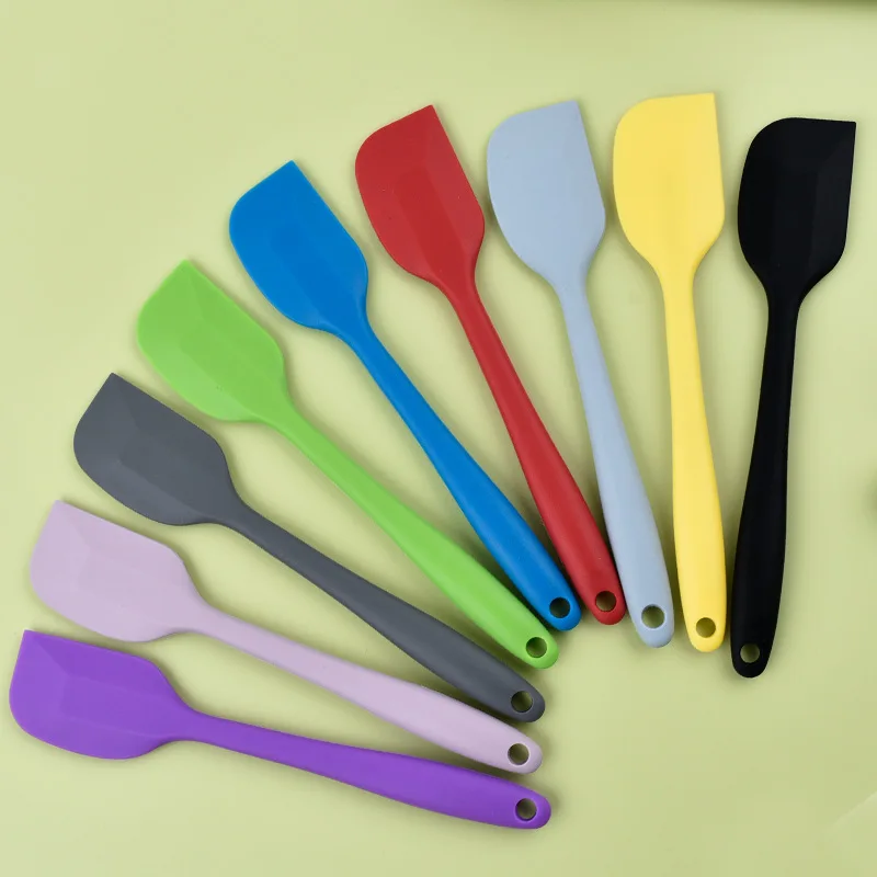 Multiple Colour Cream Scraper Small Silicone Spatula Chocolate Pastry Blenders Butter Spreader Kitchen Cooking Pies Cake Mixer