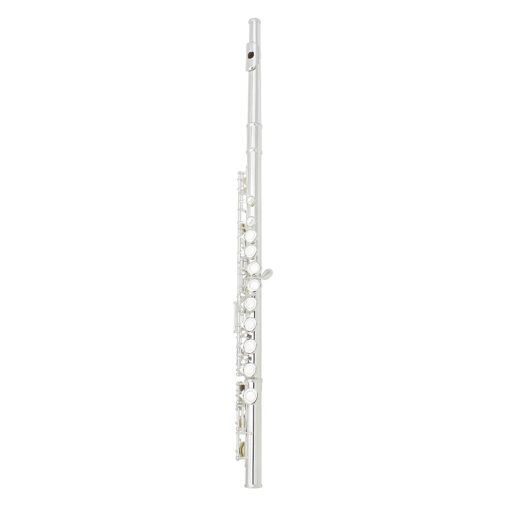 16-Hole flute C key E key White brass body 16-hole silver flute Student entry flute Western wind instrument