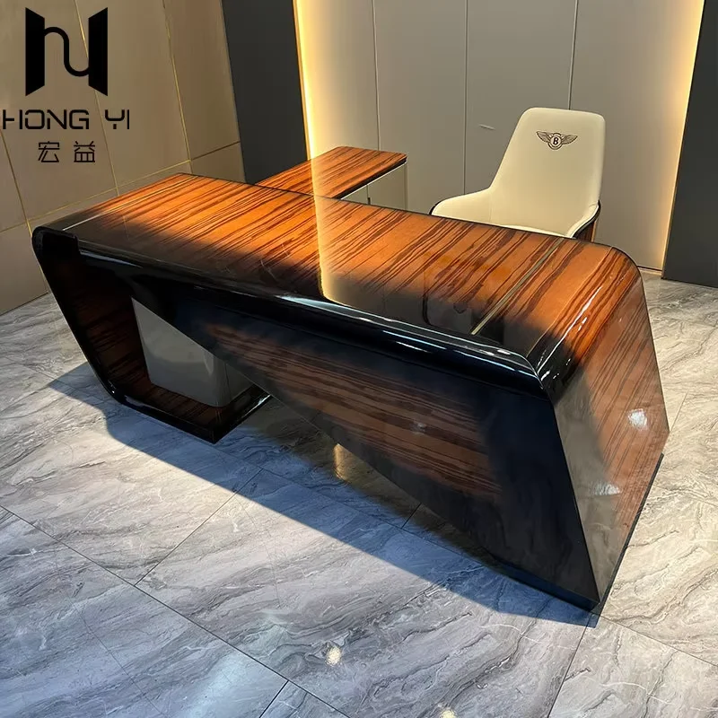 Aesthetic Decor Executive Desk Wood Aesthetic Modern Gaming Computer Table Study Organizer Silla De Escritorio Office Furniture