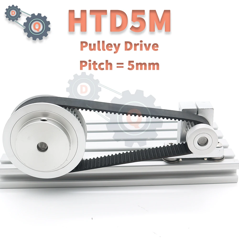 HTD 5M Zahnriemenlänge 175 mm bis 390 mm 5M Gummiriemenbreite 10 mm 15 mm 20 mm 25 mm 30 mm 40 mm für CNC-Riemen HTD5M Closed-Loop-Riemen