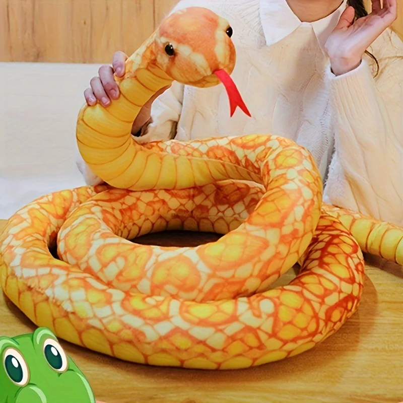 Plush the Whole Strange Cartoon Snake Plush Toys New Simulation Animal Snake Dolls