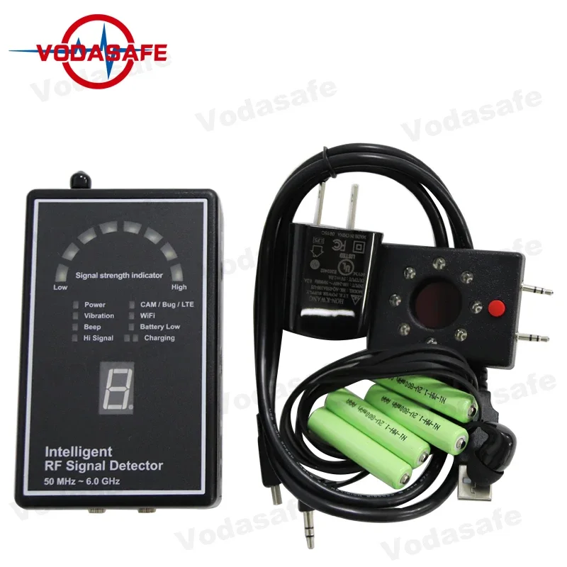 Vodasafe Anti-Eavesdropping Device Detector 50 MHz ~ 6.0 GHz Frequency Radio Wave Detector