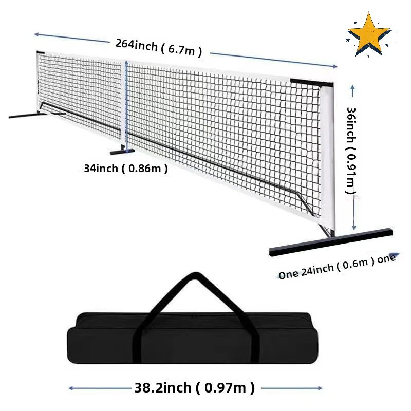 

Portable Outdoor Peak Net 6.7m Tennis Net Indoor Practice Training Accessories